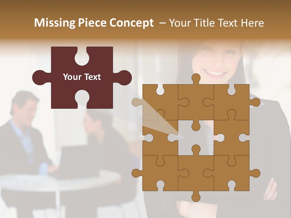 Puppy And Dog Playing PowerPoint Template