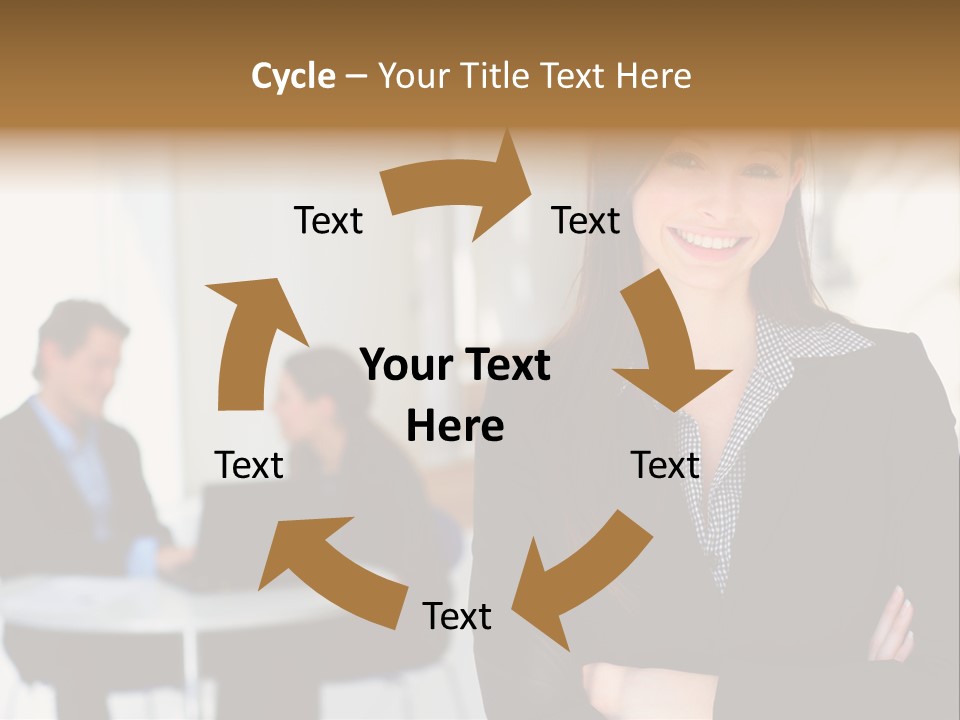 Puppy And Dog Playing PowerPoint Template