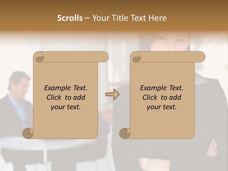 Puppy And Dog Playing PowerPoint Template