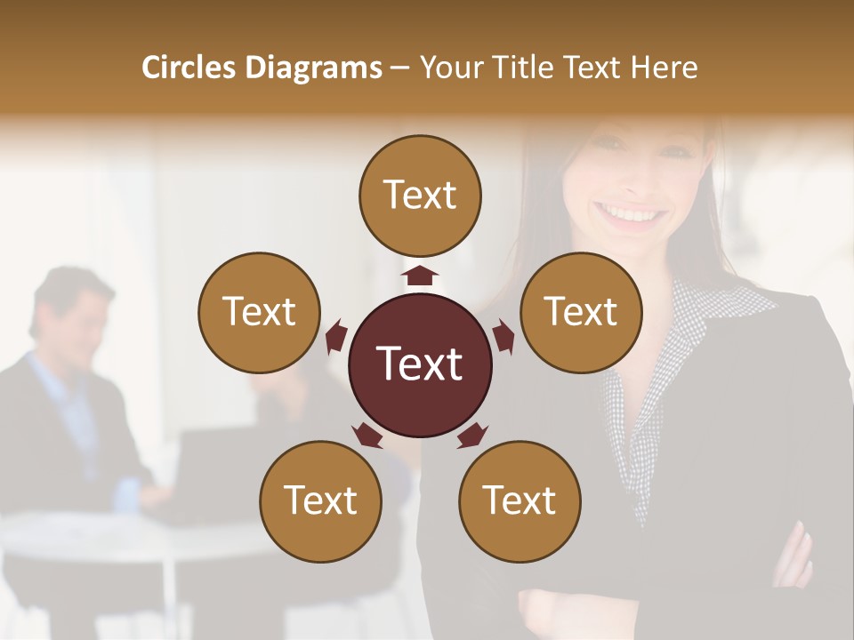 Puppy And Dog Playing PowerPoint Template