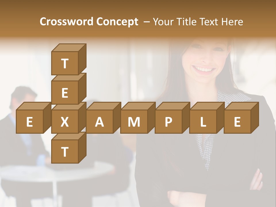 Puppy And Dog Playing PowerPoint Template