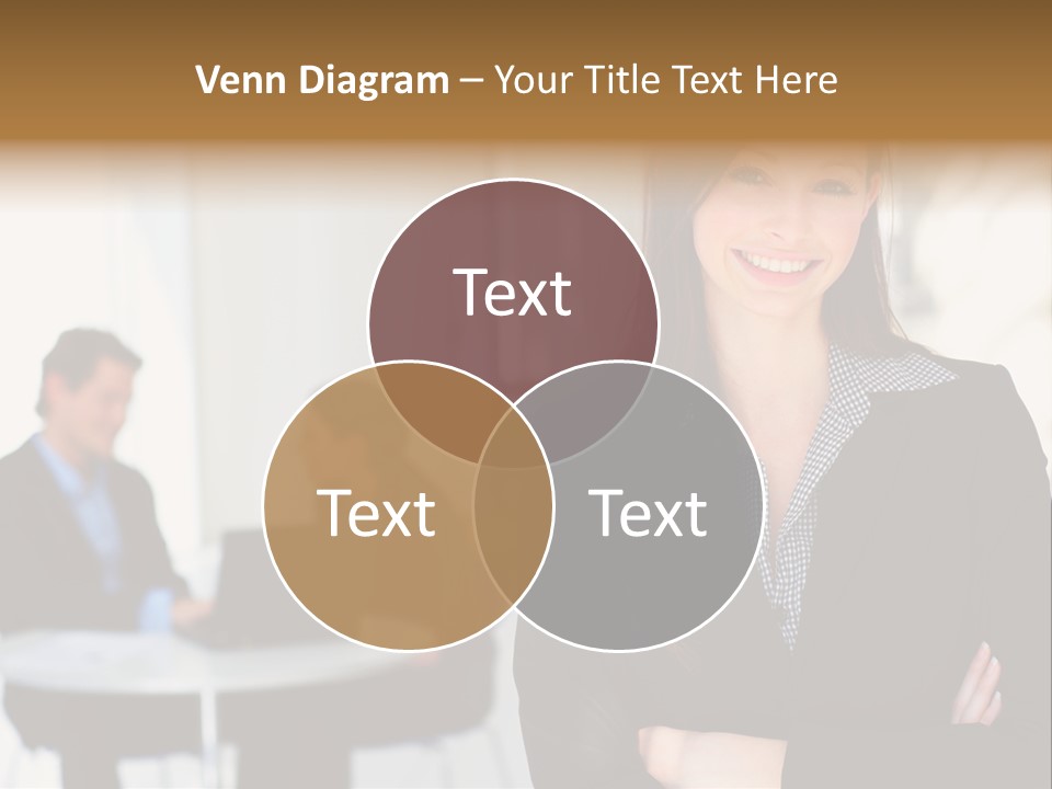 Puppy And Dog Playing PowerPoint Template