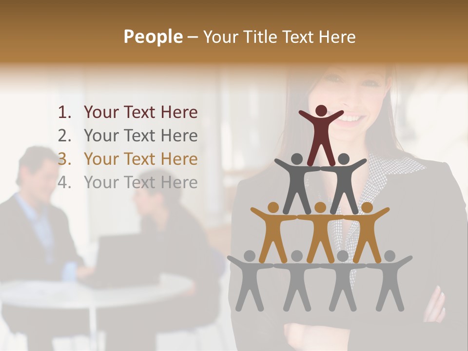 Puppy And Dog Playing PowerPoint Template