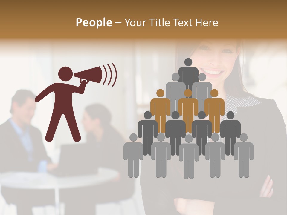 Puppy And Dog Playing PowerPoint Template