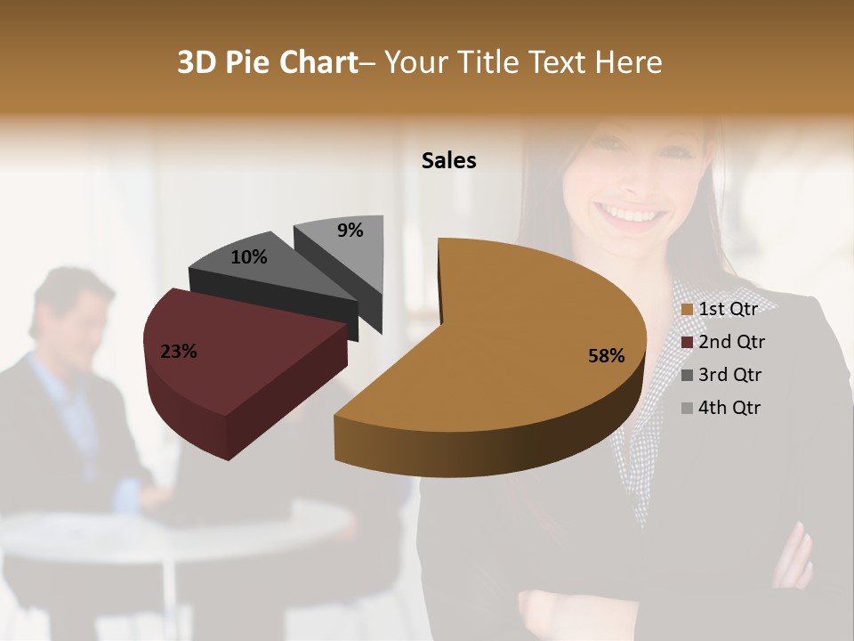 Puppy And Dog Playing PowerPoint Template