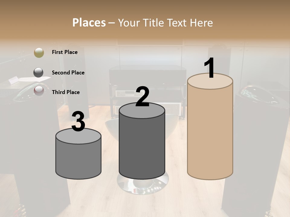 Home Theater 4 Focus On Chair PowerPoint Template