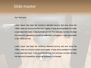 Home Theater 4 Focus On Chair PowerPoint Template