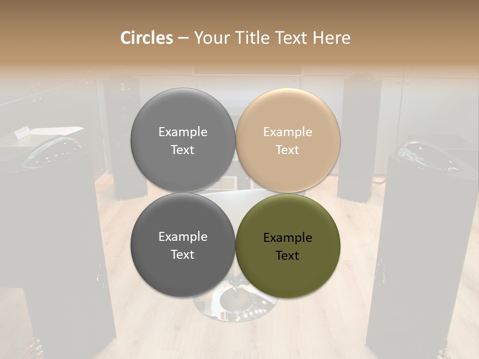 Home Theater 4 Focus On Chair PowerPoint Template