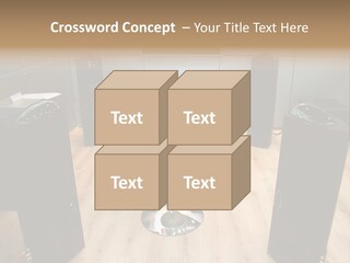 Home Theater 4 Focus On Chair PowerPoint Template