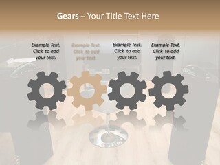 Home Theater 4 Focus On Chair PowerPoint Template