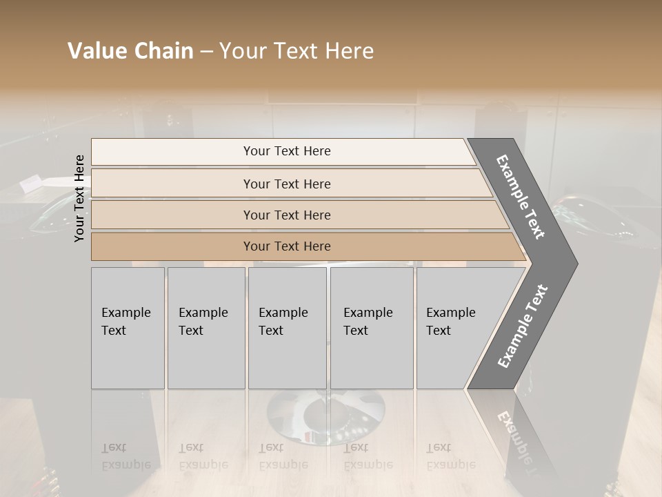 Home Theater 4 Focus On Chair PowerPoint Template