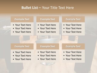 Home Theater 4 Focus On Chair PowerPoint Template