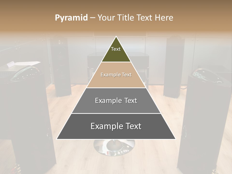 Home Theater 4 Focus On Chair PowerPoint Template