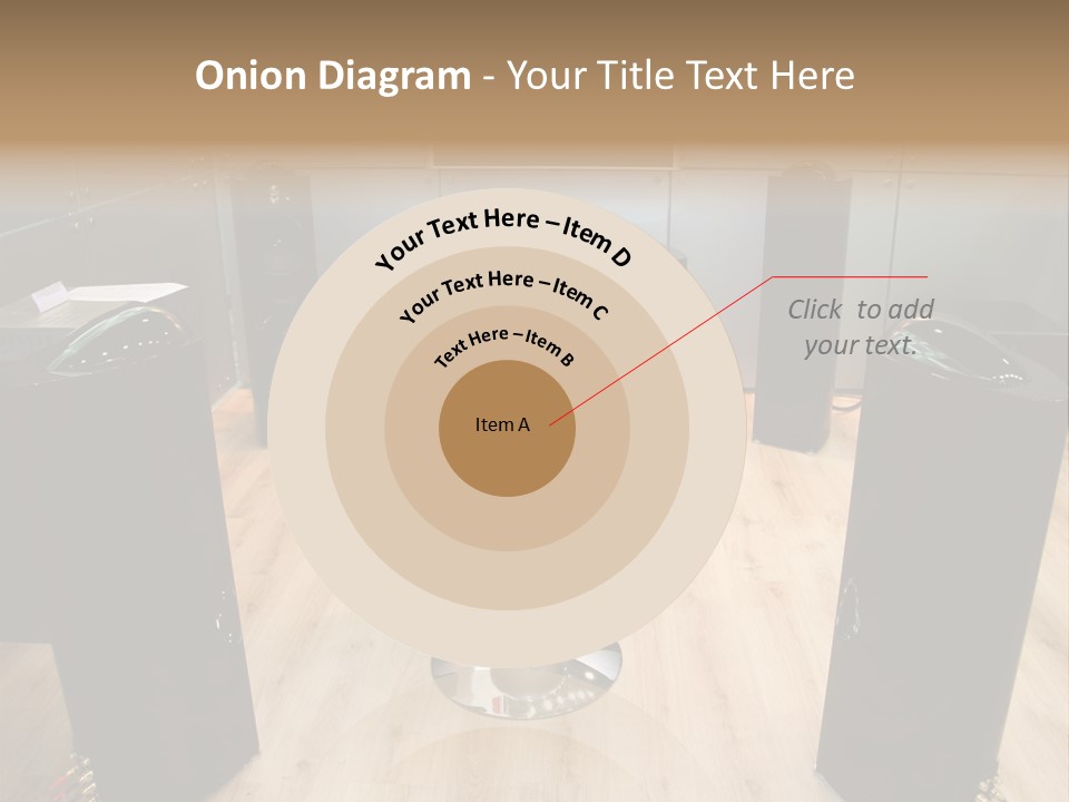 Home Theater 4 Focus On Chair PowerPoint Template
