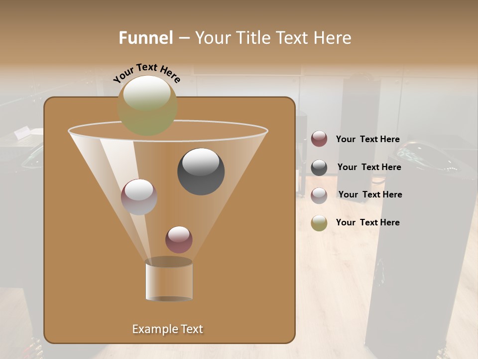Home Theater 4 Focus On Chair PowerPoint Template