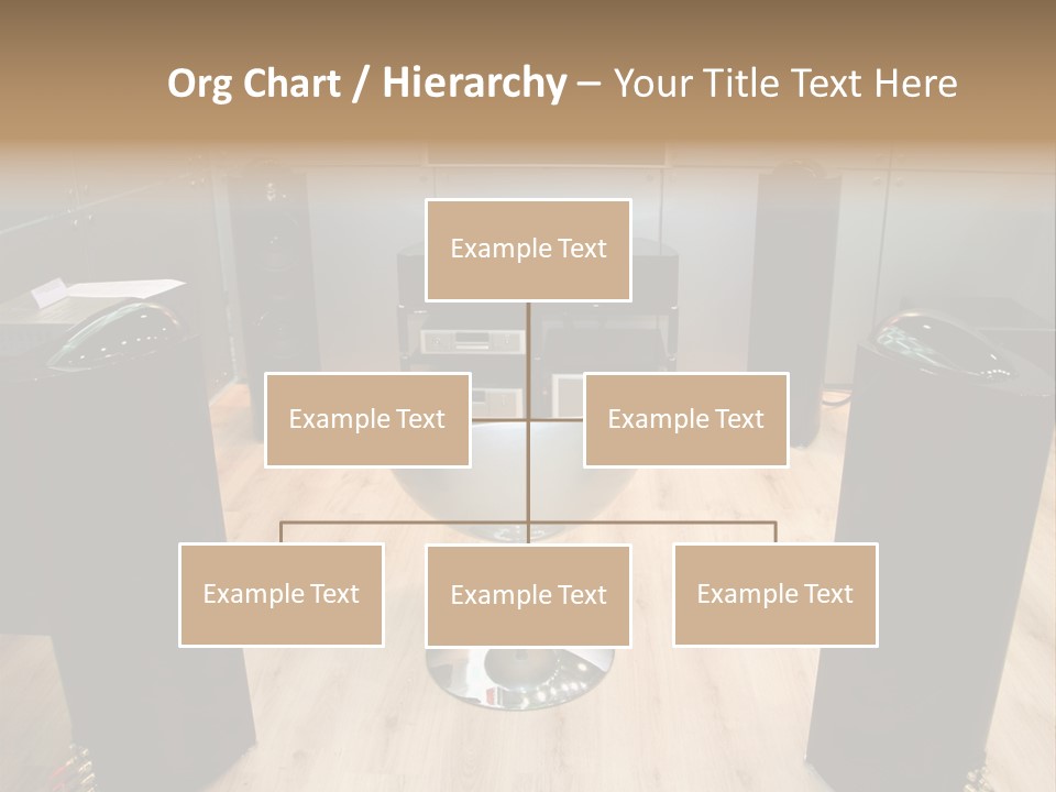 Home Theater 4 Focus On Chair PowerPoint Template