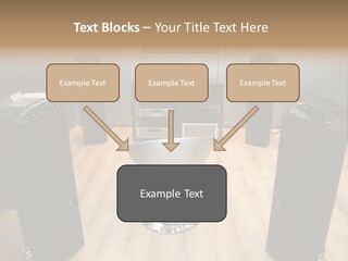 Home Theater 4 Focus On Chair PowerPoint Template