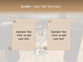 Home Theater 4 Focus On Chair PowerPoint Template