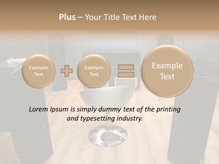 Home Theater 4 Focus On Chair PowerPoint Template