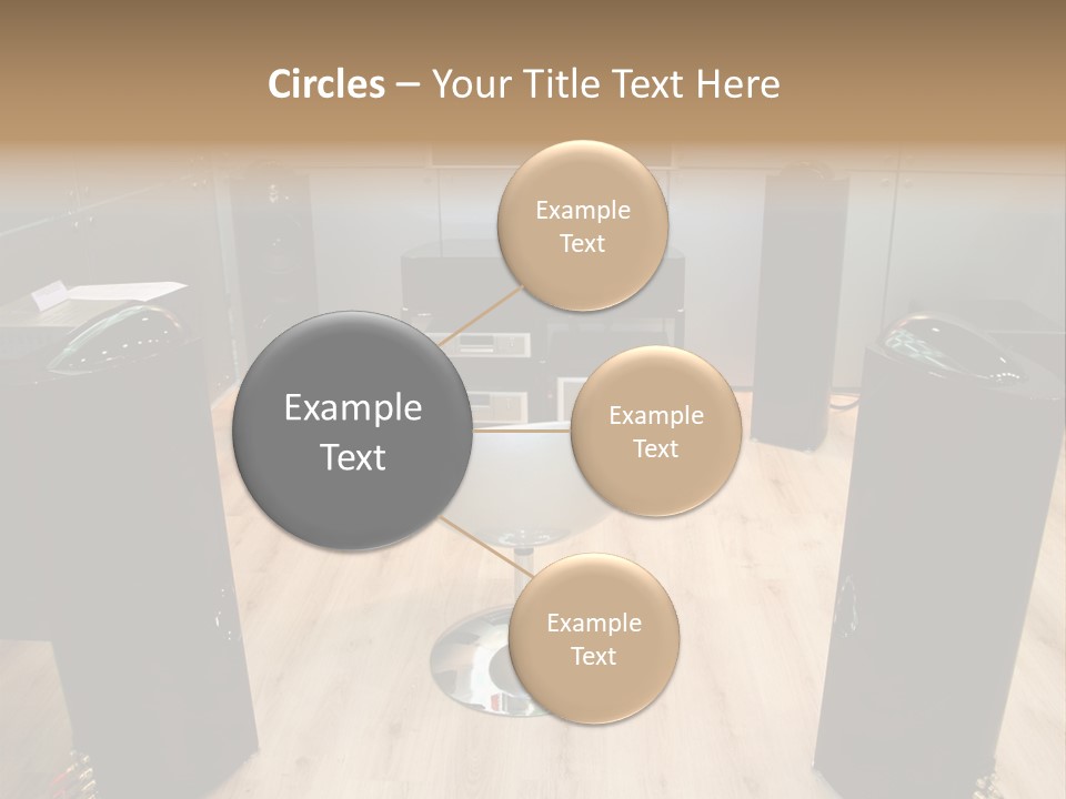 Home Theater 4 Focus On Chair PowerPoint Template