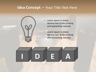 Home Theater 4 Focus On Chair PowerPoint Template