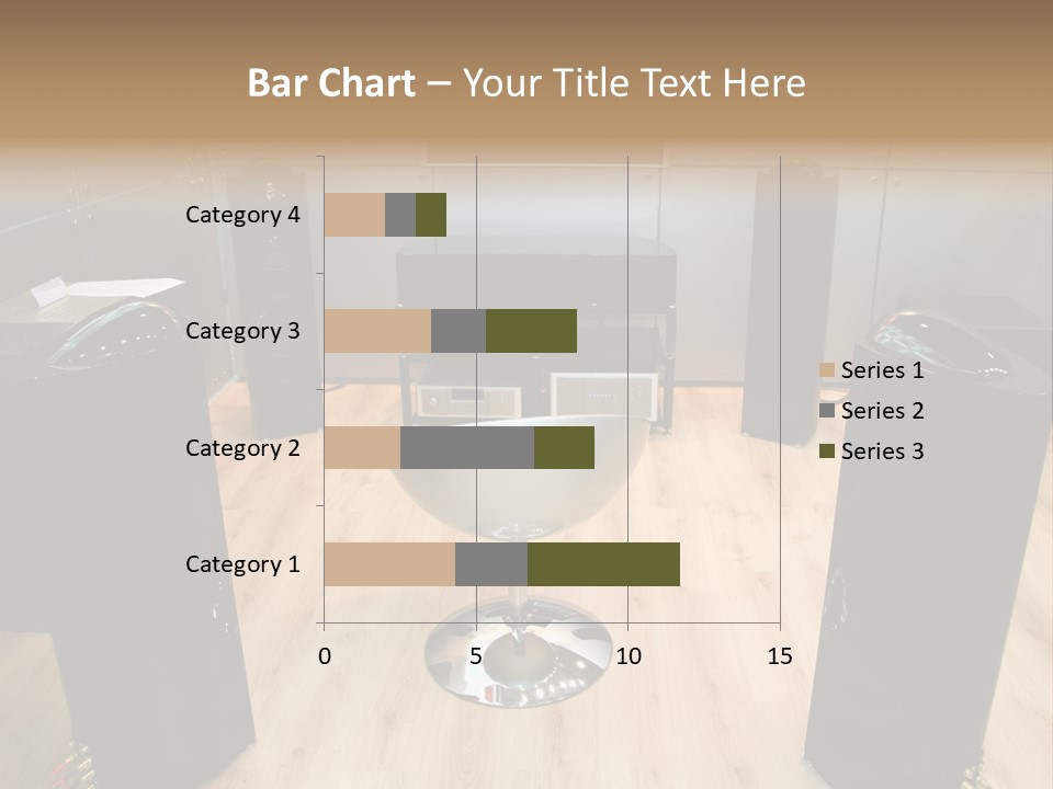 Home Theater 4 Focus On Chair PowerPoint Template