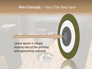 Home Theater 4 Focus On Chair PowerPoint Template