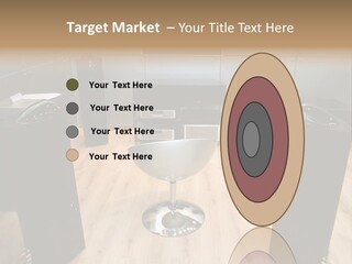 Home Theater 4 Focus On Chair PowerPoint Template