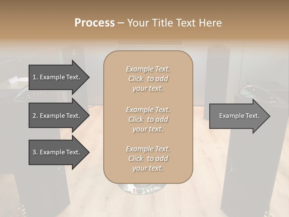 Home Theater 4 Focus On Chair PowerPoint Template