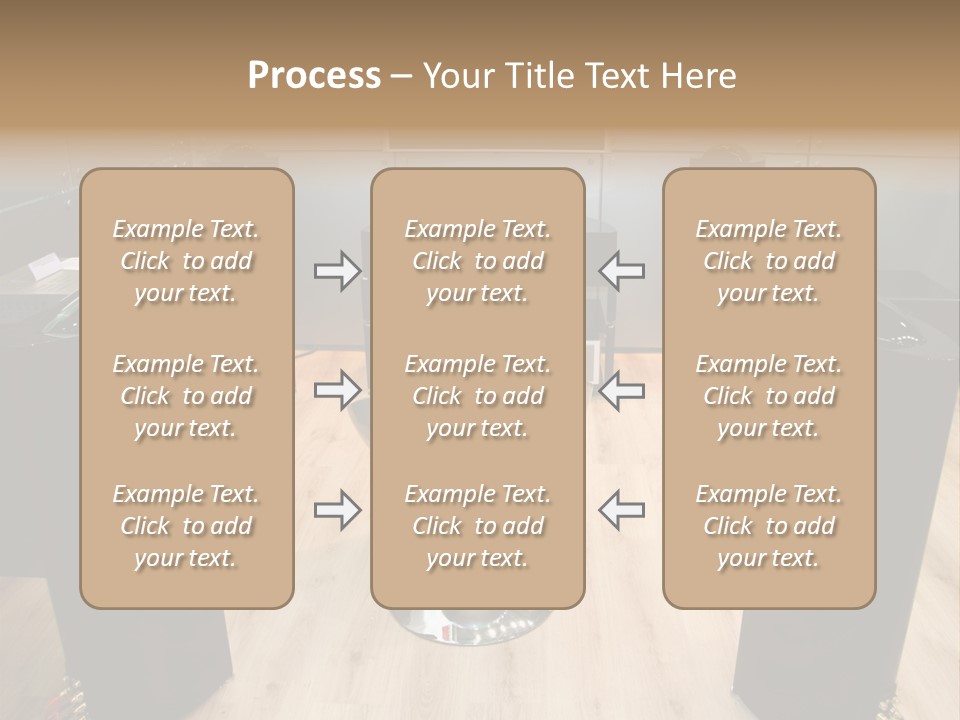 Home Theater 4 Focus On Chair PowerPoint Template