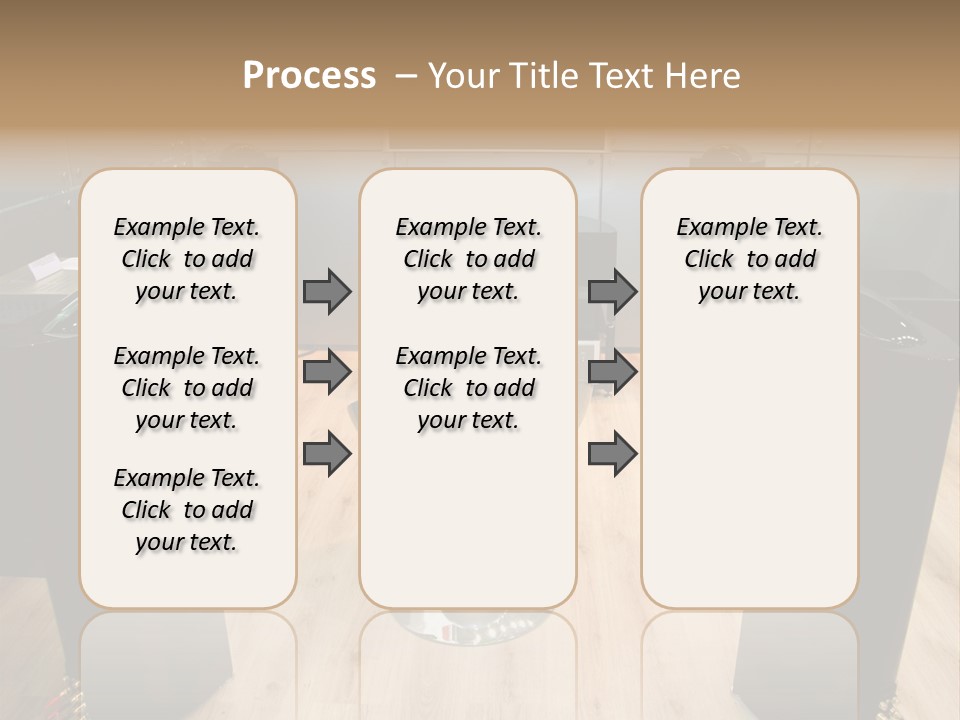 Home Theater 4 Focus On Chair PowerPoint Template