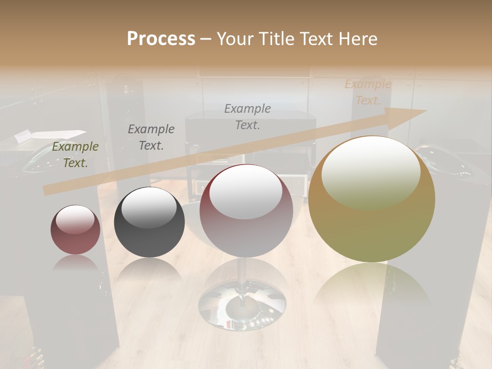 Home Theater 4 Focus On Chair PowerPoint Template
