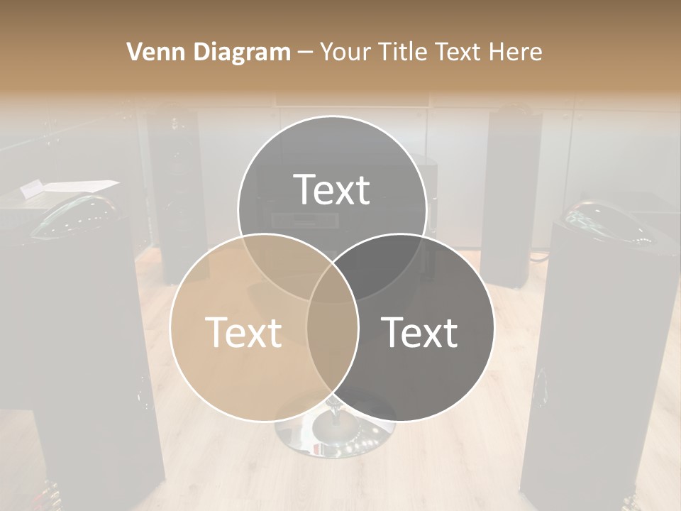 Home Theater 4 Focus On Chair PowerPoint Template