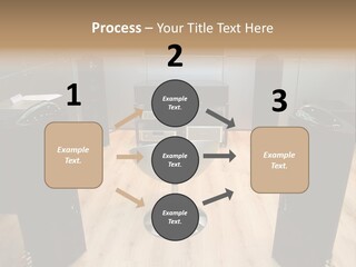 Home Theater 4 Focus On Chair PowerPoint Template