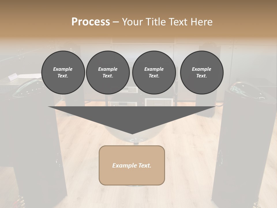 Home Theater 4 Focus On Chair PowerPoint Template