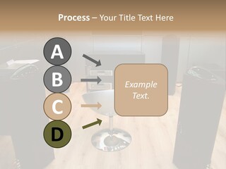Home Theater 4 Focus On Chair PowerPoint Template