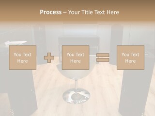 Home Theater 4 Focus On Chair PowerPoint Template