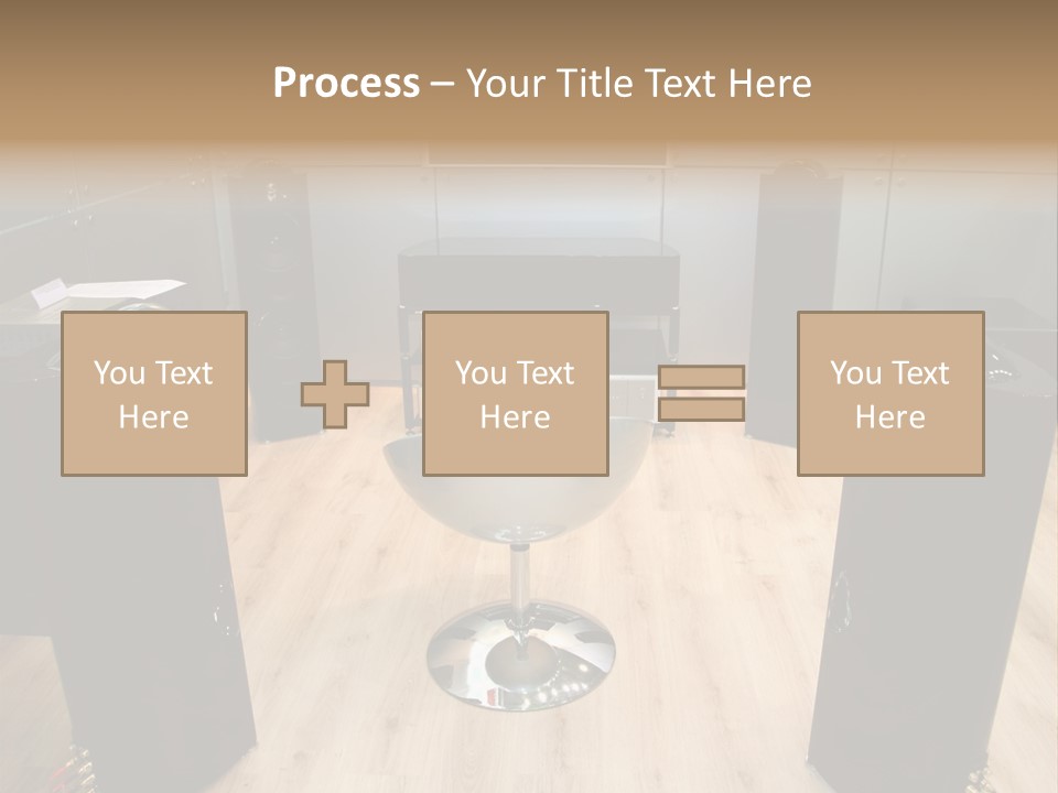 Home Theater 4 Focus On Chair PowerPoint Template