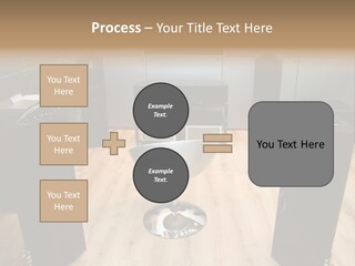 Home Theater 4 Focus On Chair PowerPoint Template