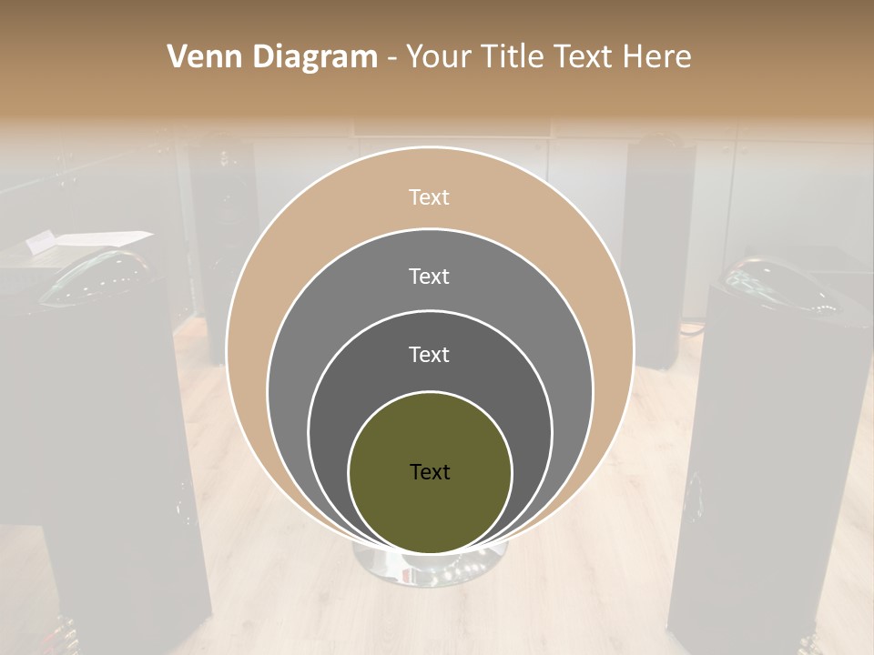 Home Theater 4 Focus On Chair PowerPoint Template