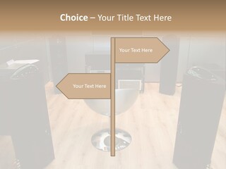 Home Theater 4 Focus On Chair PowerPoint Template