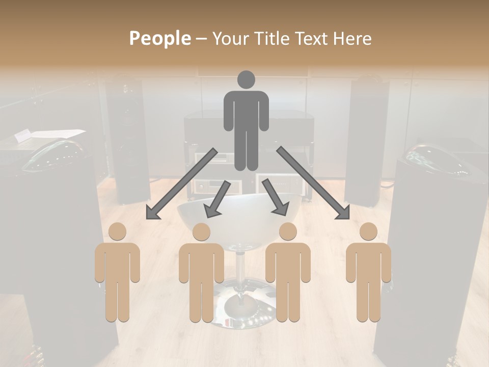 Home Theater 4 Focus On Chair PowerPoint Template