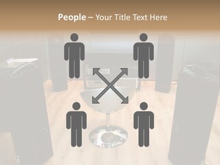 Home Theater 4 Focus On Chair PowerPoint Template