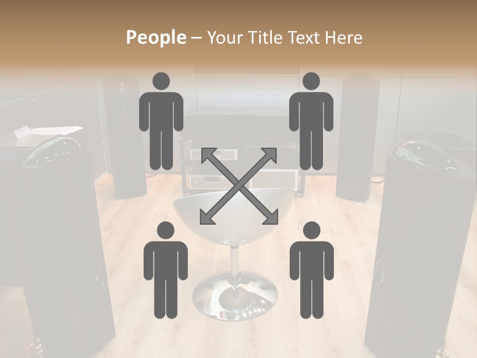 Home Theater 4 Focus On Chair PowerPoint Template