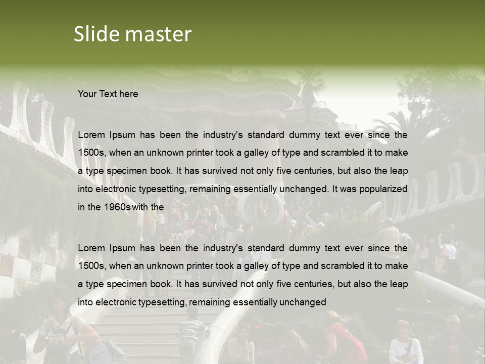 National Park In Barcelona, Spain PowerPoint Template