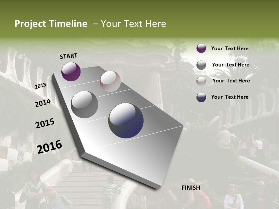 National Park In Barcelona, Spain PowerPoint Template