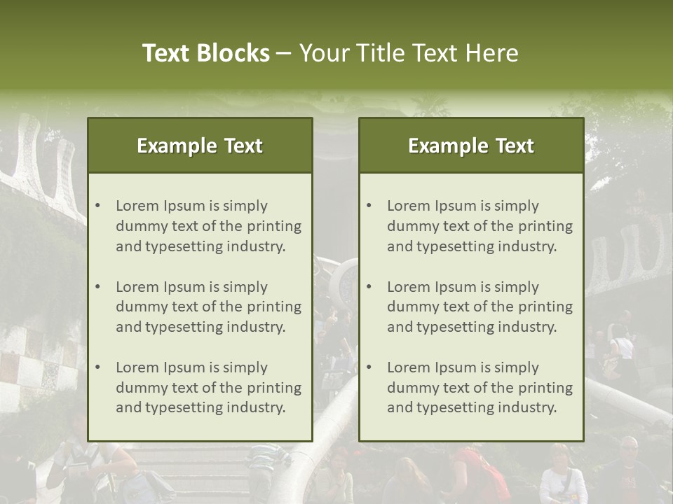 National Park In Barcelona, Spain PowerPoint Template