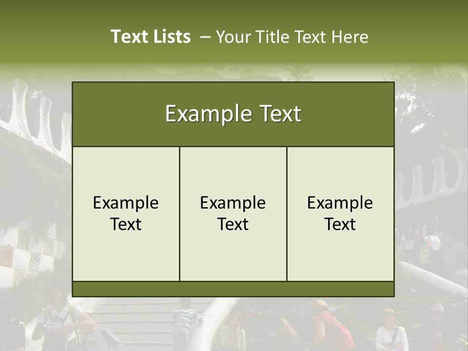 National Park In Barcelona, Spain PowerPoint Template