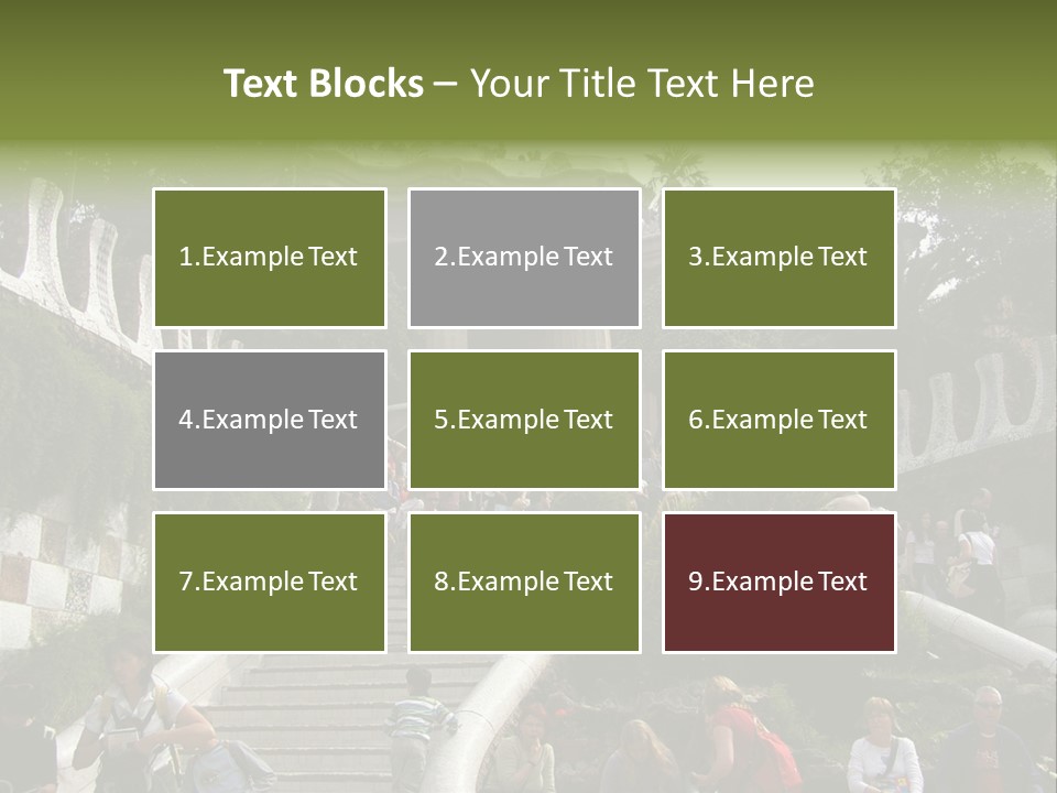 National Park In Barcelona, Spain PowerPoint Template