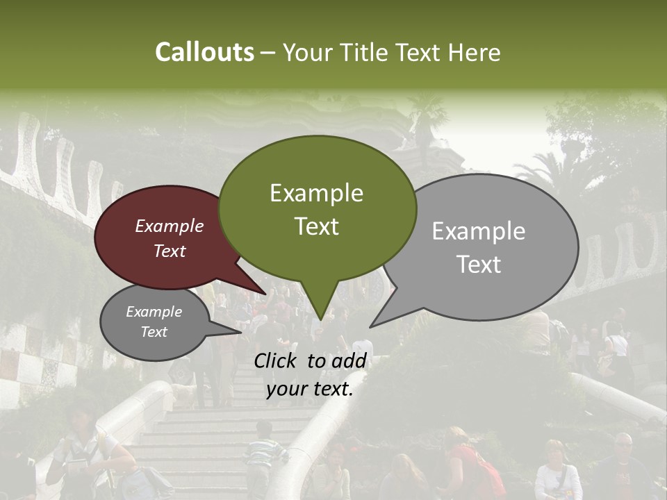 National Park In Barcelona, Spain PowerPoint Template